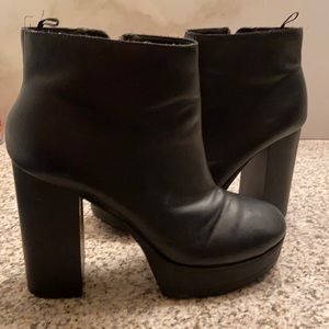 Black ankle boots